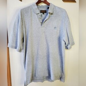 Timberland Mens Weather Gear Polo Shirt. Gray. Size L